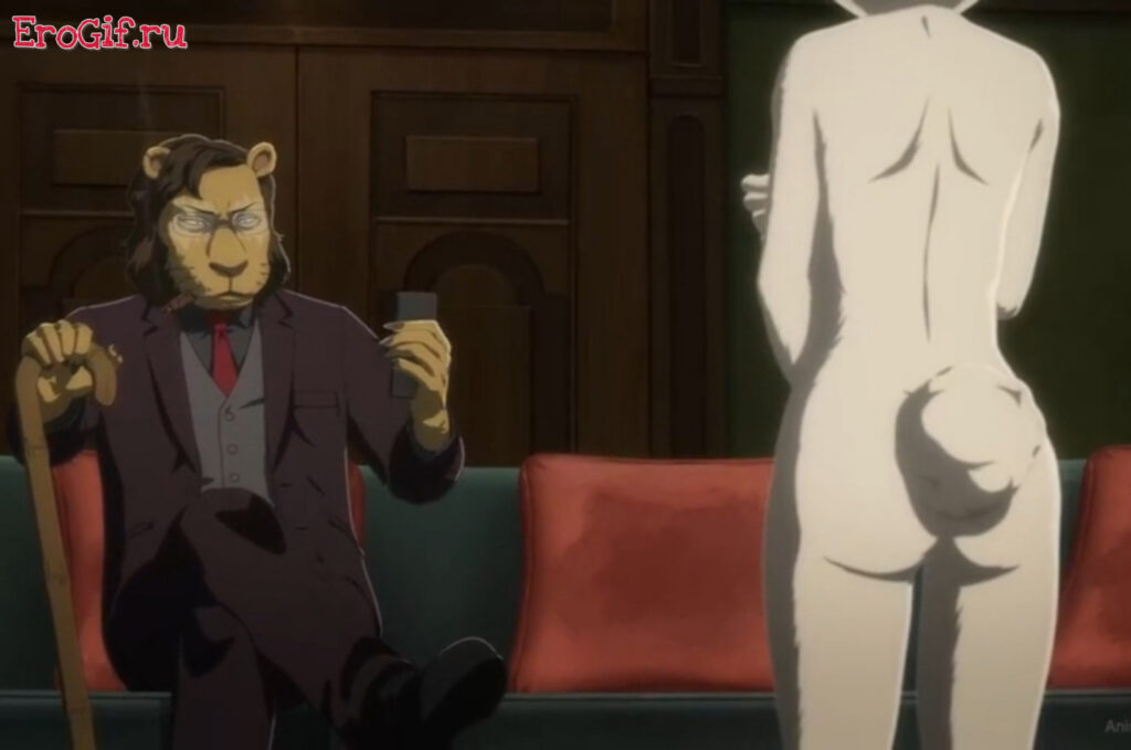 Хентай фото и картинки из аниме сериала Выдающиеся звери Beastars 1 сезона. Голая Haru.