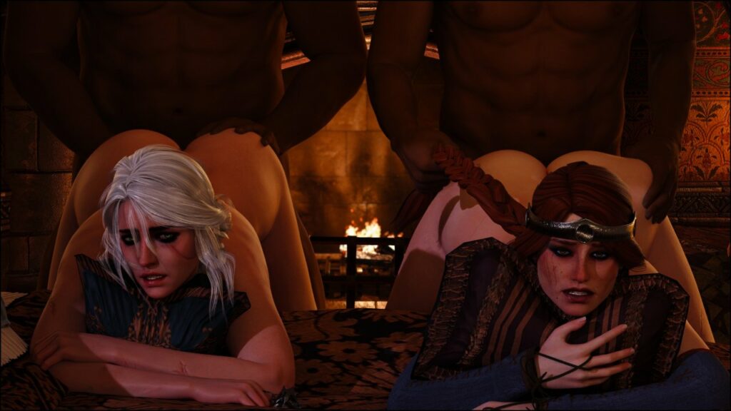 Ведьмак хентай 3д порно, The xxx Witcher porno hentai 3d без цензуры, Цири, Геральд, Трисс, Йенна, секс из сериала, голые персонажи конь