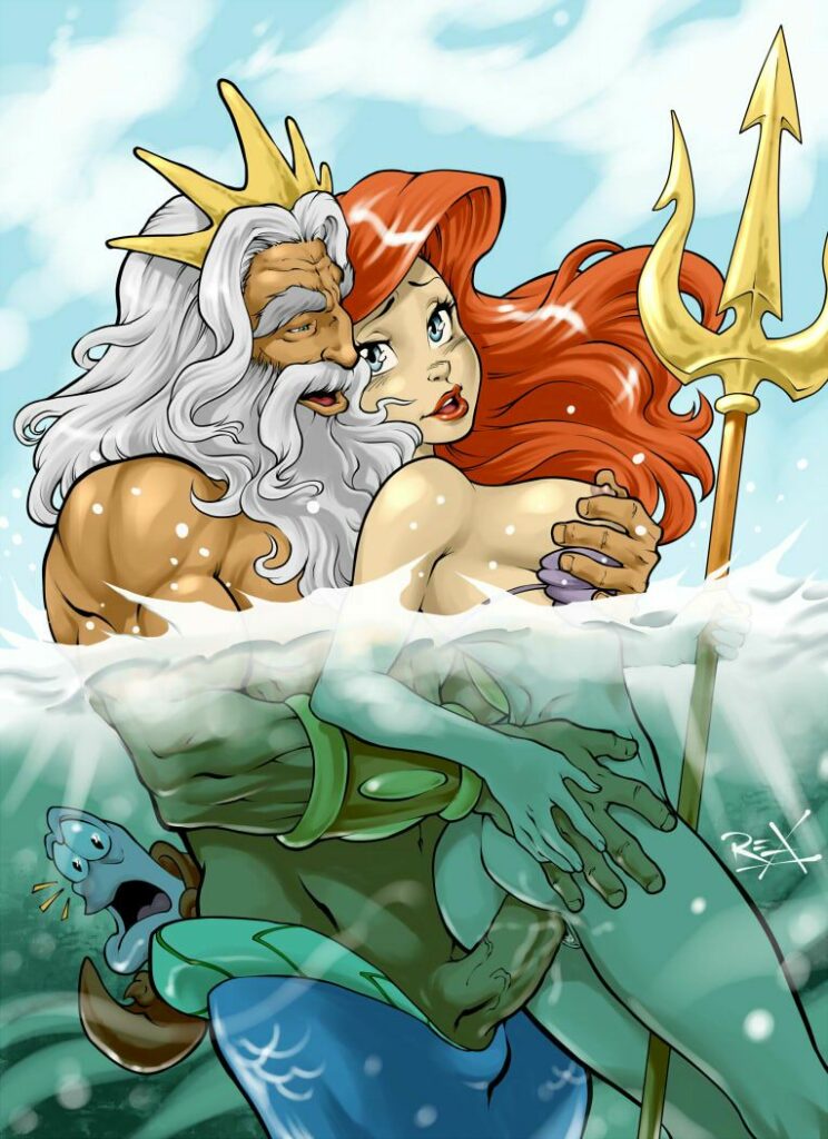 Русалочка Ариэль порно, секс мультик Дисней, хентай disney ariel hentai 3д голые русалки, принц ебёт русалочку, Себастьян, Урсула, 3д 3d