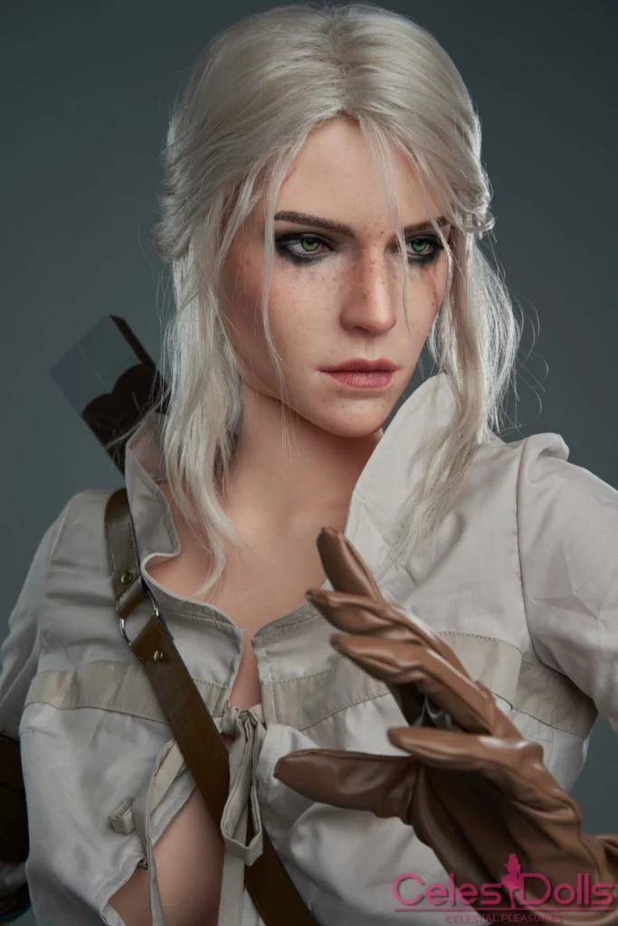 Кукла для взрослых Цири из игры Witcher полная версия без цензуры сиськи, попка и пизда 18+ секс порно 