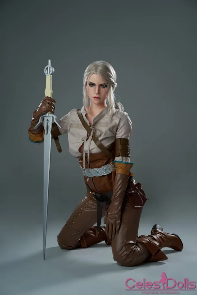 Кукла для взрослых Цири из игры Witcher полная версия без цензуры сиськи, попка и пизда 18+ секс порно 