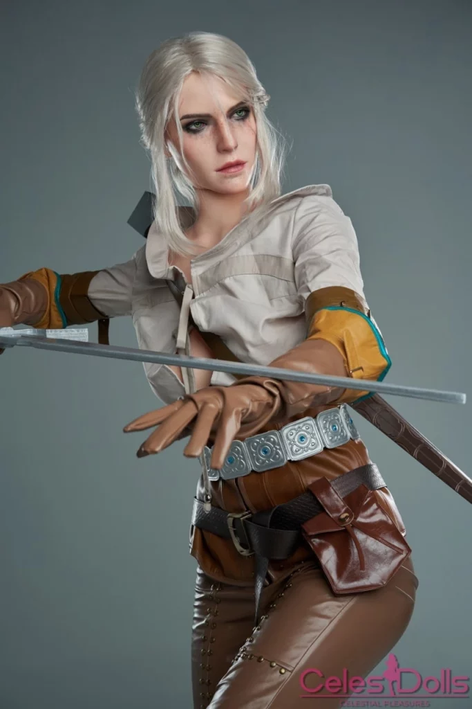 Кукла для взрослых Цири из игры Witcher полная версия без цензуры сиськи, попка и пизда 18+ секс порно 