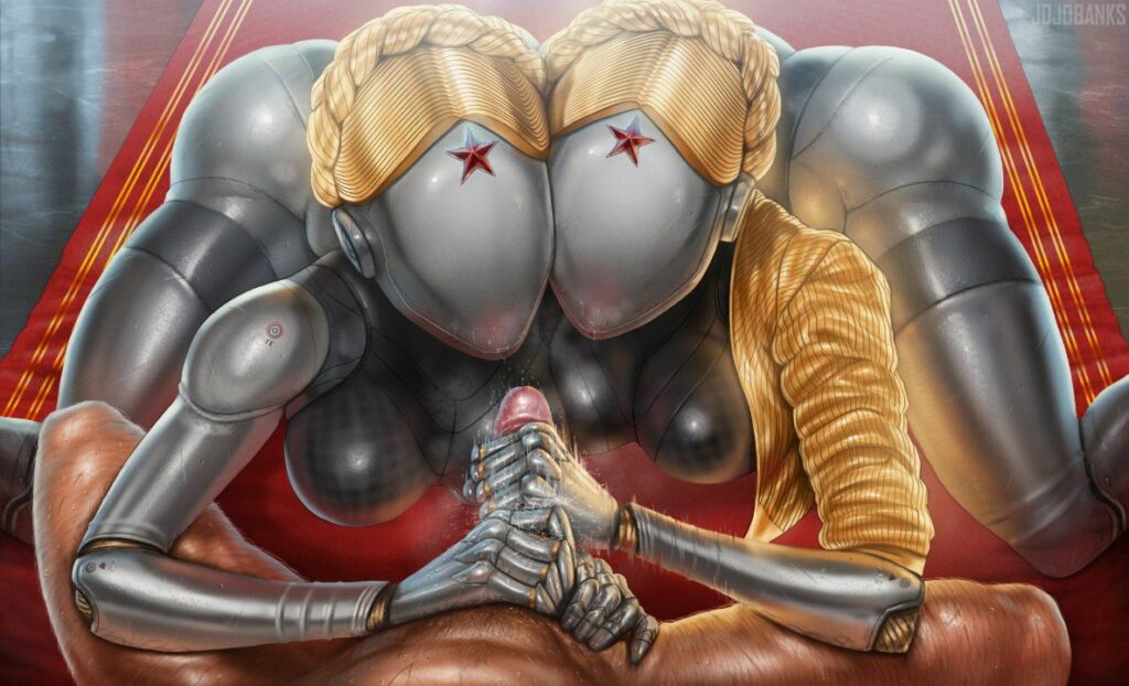 Атомик Харт роботы двойняшки hentai, балерины Левая и Правая порно, секс из игры, sex арты героини без цензуры